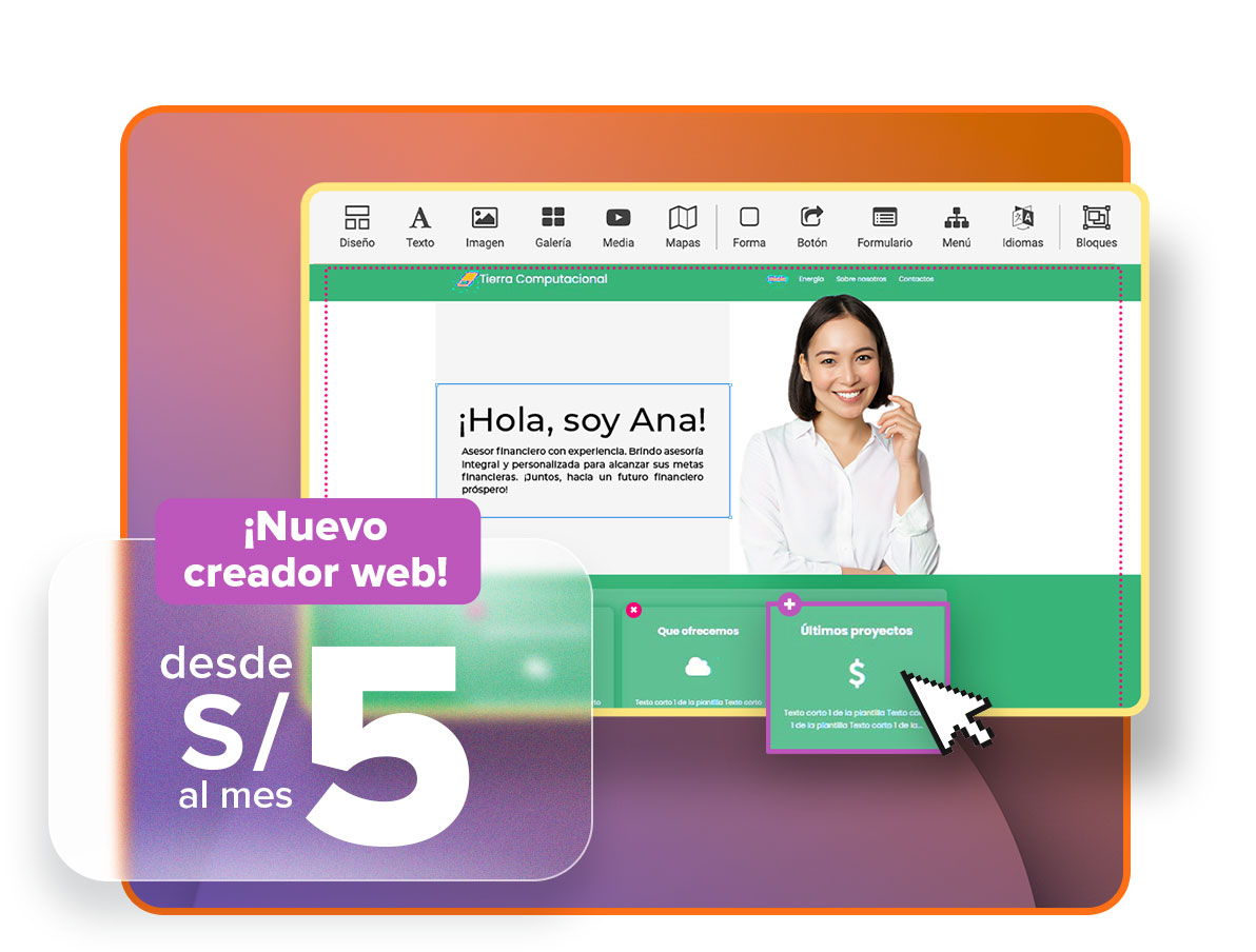 Crea tu web hoy sin saber de programación